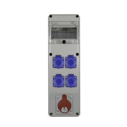 R-BOX SLIM 6S 1x16A/5p, 4x230V