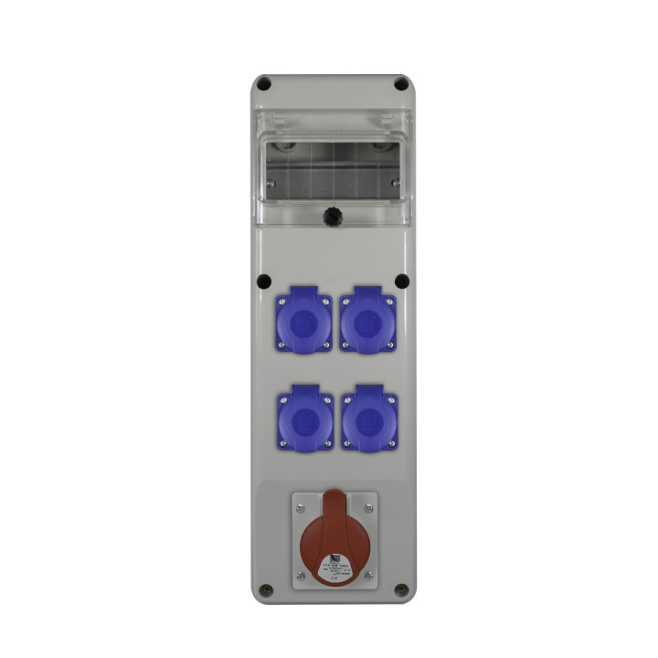 R-BOX SLIM 6S 1x16A/5p, 4x230V