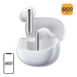 QCY MeloBuds Pro HT08 TWS Earbuds, ANC, White