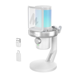 Maono DM40 Pro Wireless Gaming Microphone (White)