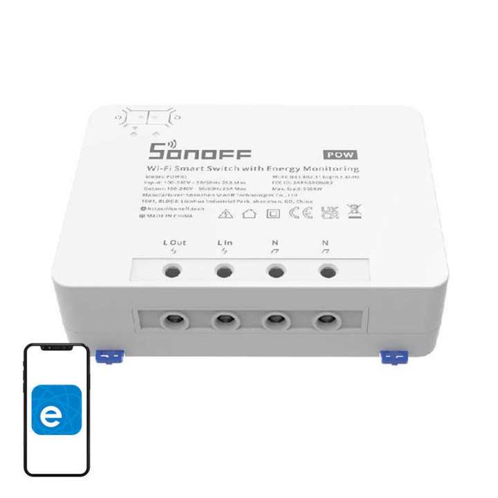 Sonoff POWR3 Smart WiFi Switch with Energy Monitoring