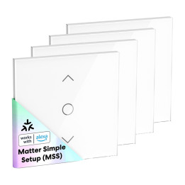 Meross MRS100MA Smart Wi-Fi (Matter) Roller Shutter Switch (4-Pack)