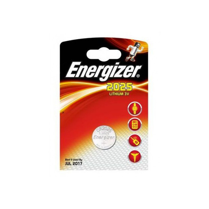 Energizer CR2025 / DL2025 / ECR2025 3 В, 163 мАч, литиевая батарея, 1 ГБ.