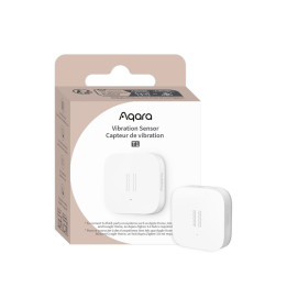 Aqara VIB-T1 Zigbee 3.0 Vibration & Glass Break Sensor – White, CR2032 Battery, Smart Home Alarm