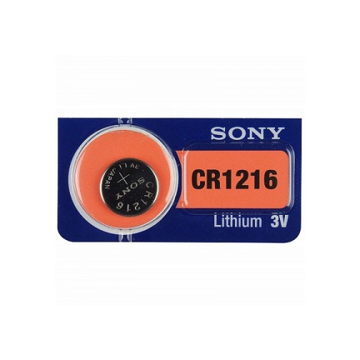 Sony CR1216 / DL1216/ ECR1216 3 В 30 мАч Литая электроника (электроника) батарея 1 ГБ. (разотс Япония)