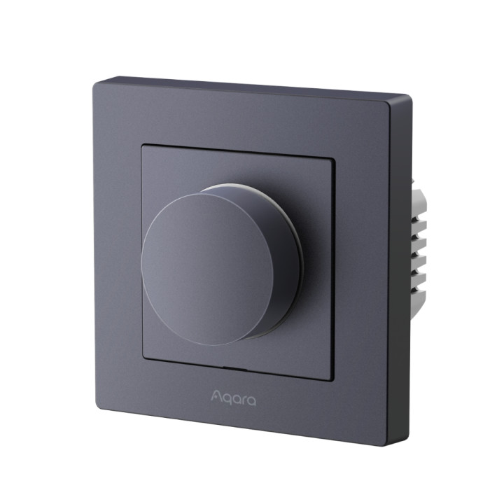 Умный настенный выключатель Aqara H2 Dimmer EU – Zigbee/Thread/Matter, 2 канала, 200W, серый