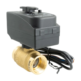 AFRISO BEV – 2-way zone valve with actuator, DN25, Rp __LIN_KEEP_NUMBER_4", Kvs 60 m³/h, 230 V AC, NC