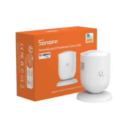 Sonoff SenseGuard Presence Core 24G – presense sensor (24GHz) with light sensor, Zigbee, Bluetooth, white (SNZB-06P24)