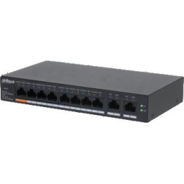 Przełącznik sieciowy Dahua CS4010-8GT-60-V2 PoE VLAN 8xRJ45 1Gb 2xRJ45 łącze nadrzędne 60W