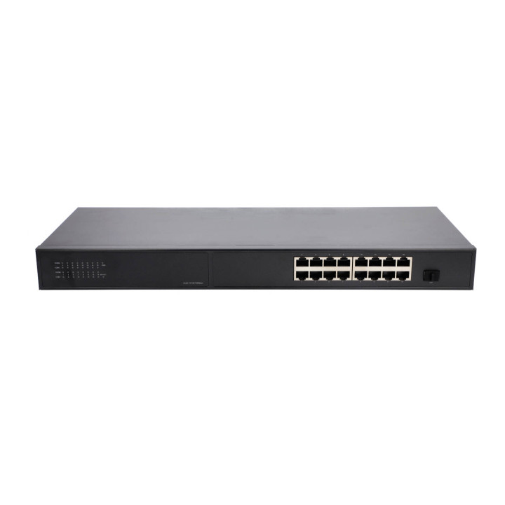 VidiLine VIDI-G1601 Conmutador PoE Gigabit de 16 puertos con 1 ranura SFP