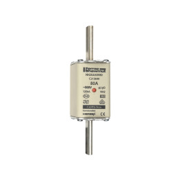 NH fuse-link gG, 500VAC, size 2, 80A double indicator/live tags