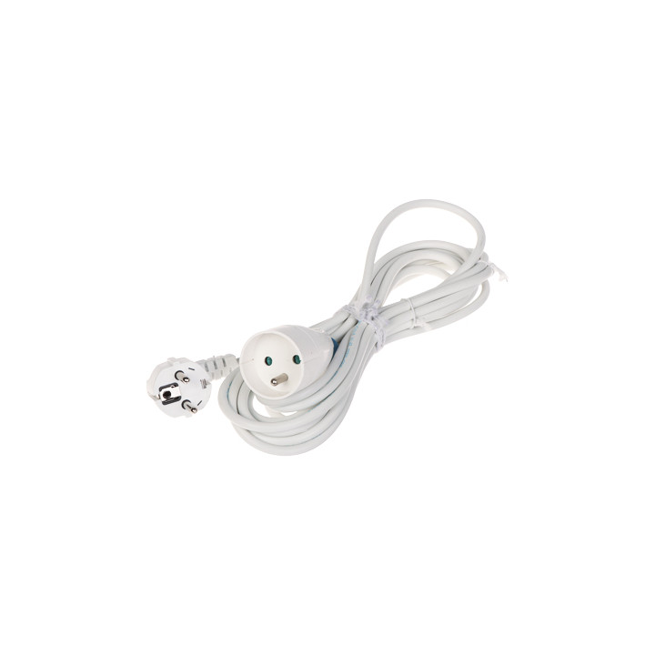 Удлинитель с заземлением PS-3X1.0-5M/W 3 розетки 5м Белый