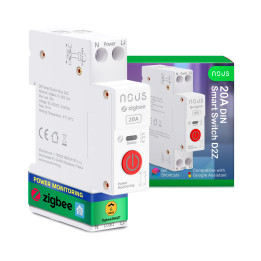 Nous D2Z Zigbee DIN Smart Switch 20A (1 Kanal, mit PM)