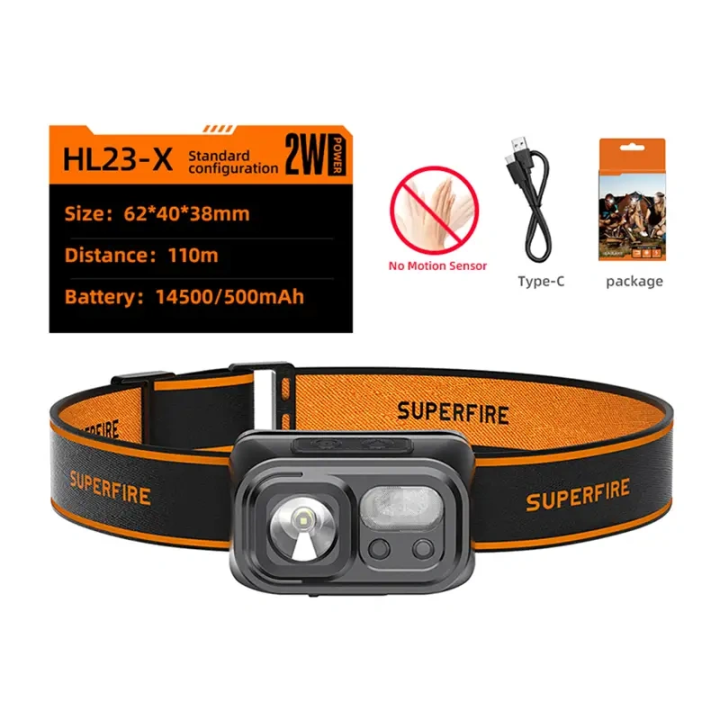 Superfire HL23-X Headlamp Flashlight