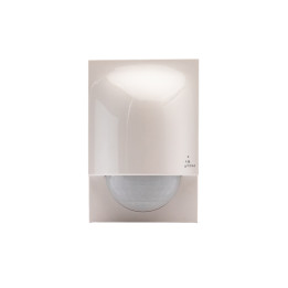 Détection infrarouge avec angle de 140° pour une utilisation intérieure et extérieure (IP44).