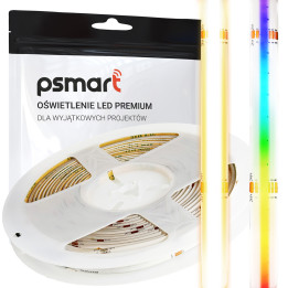 Taśma LED COB Psmart 24V RGBW 3000K 12mm IP65 784led/m 5m
