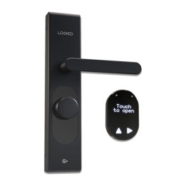 LOQED Touch Smart Lock (czarny) – Inteligentny zamek do drzwi z WiFi i Bluetooth firmy Shelly