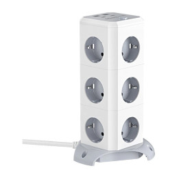 BlitzWolf BW-EC3 Vertical Power Strip with 12 Outlets and USB Charging
