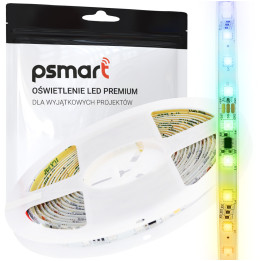 Adresowalna Taśma LED Psmart 24V RGBIC WS2811 IP65 10mm 60LED/m 5m