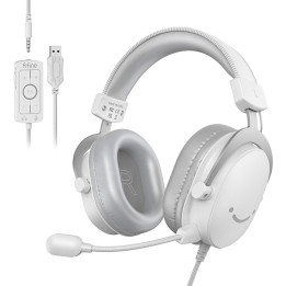Fifine H9W Gaming Headphones (White)