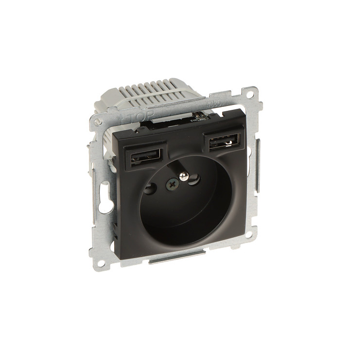 KONTAKT Simon DGZ1ZUSB2AA.01/49-SIMON54 USB-розетка с зарядкой 16A 230V белая