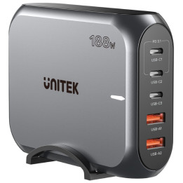 UNITEK P1234AGY01-EU GaN USB зарядная станция – 65W быстрая зарядка нескольких устройств