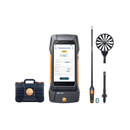 Universalus oro kokybės matuoklis Testo 400 oro srauto rinkinys su 16 mm sparneline probe ir Bluetooth rankena