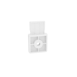 End Cap for Surface-Mounted Magnetic Track TR26, White