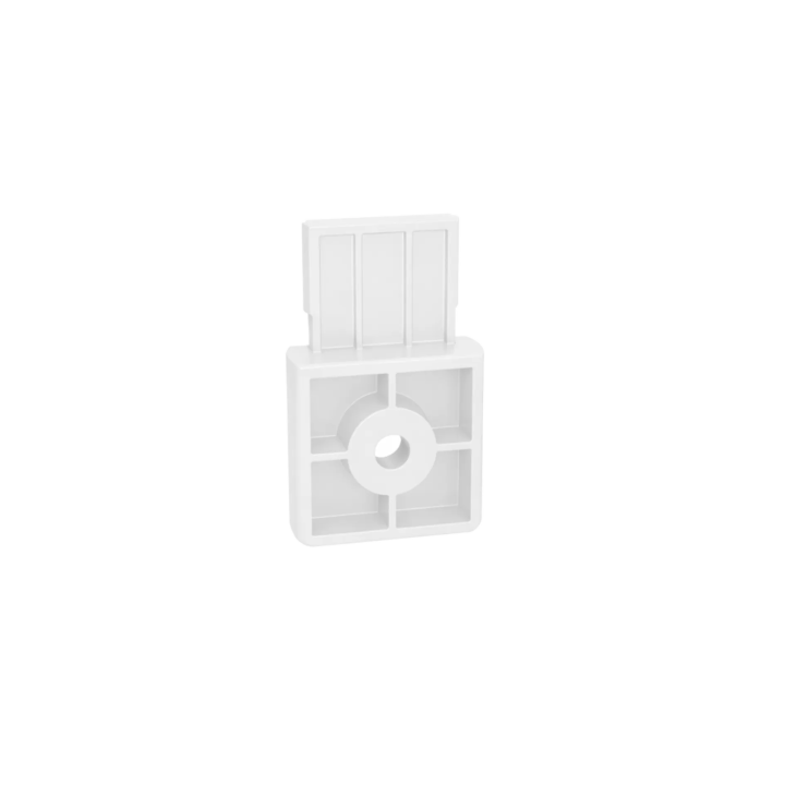 End Cap for Surface-Mounted Magnetic Track TR26, White