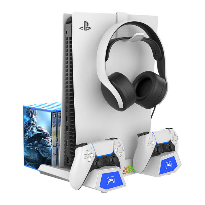 iPega PG-P5S023 Multifunctional Stand for PS5/PS5 Slim (White)