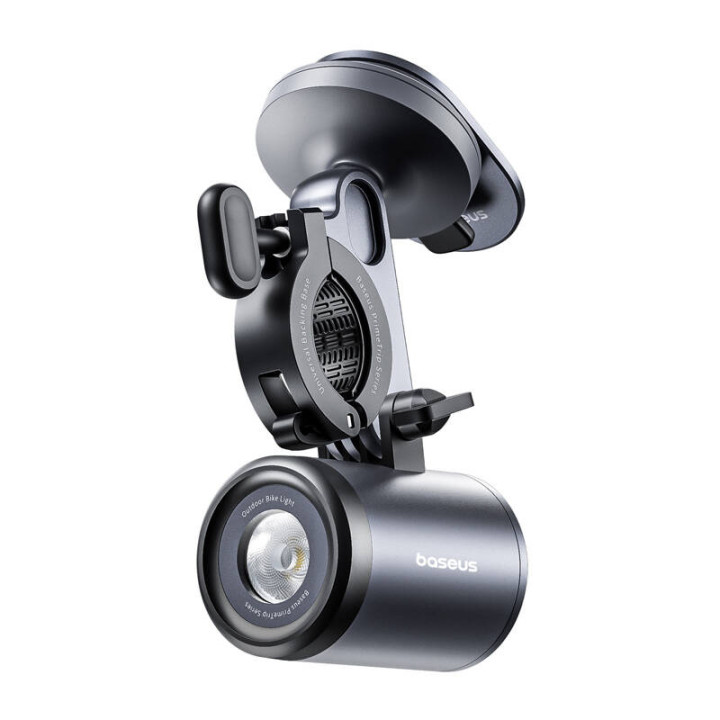 Baseus PrimeTrip 2-in-1 Bike Mount with Flashlight C12569000121-00 Black