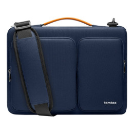 Tomtoc Defender-A42 Laptop-Aktentasche 13,5–14 Zoll, Marineblau