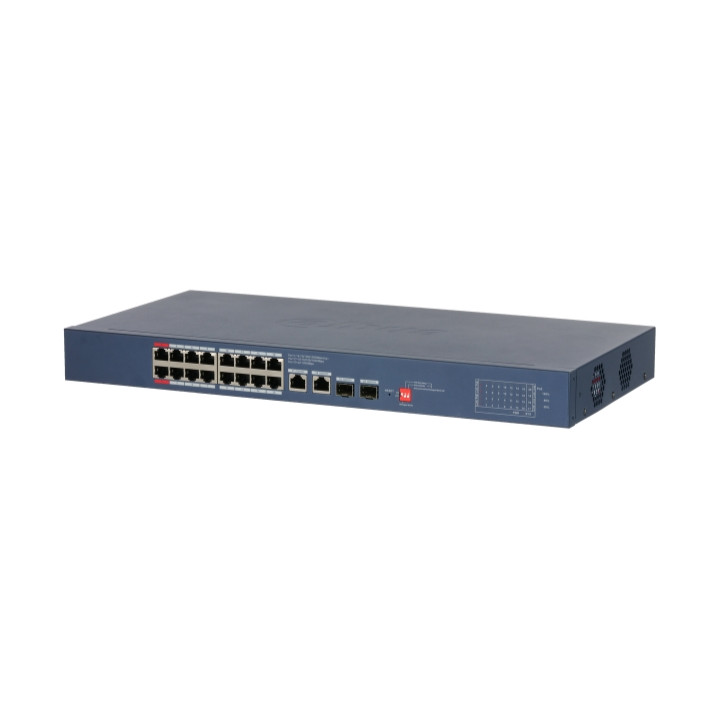 SWITCH POE CS4220-16GT-190 16 PRIEVADŲ + 2X UPLINK + 2X SFP DAHUA