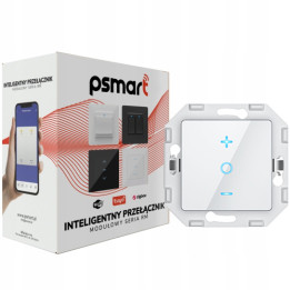 Psmart RM Series 1-Circuit Touch Glass Dimmer White WiFi TUYA
