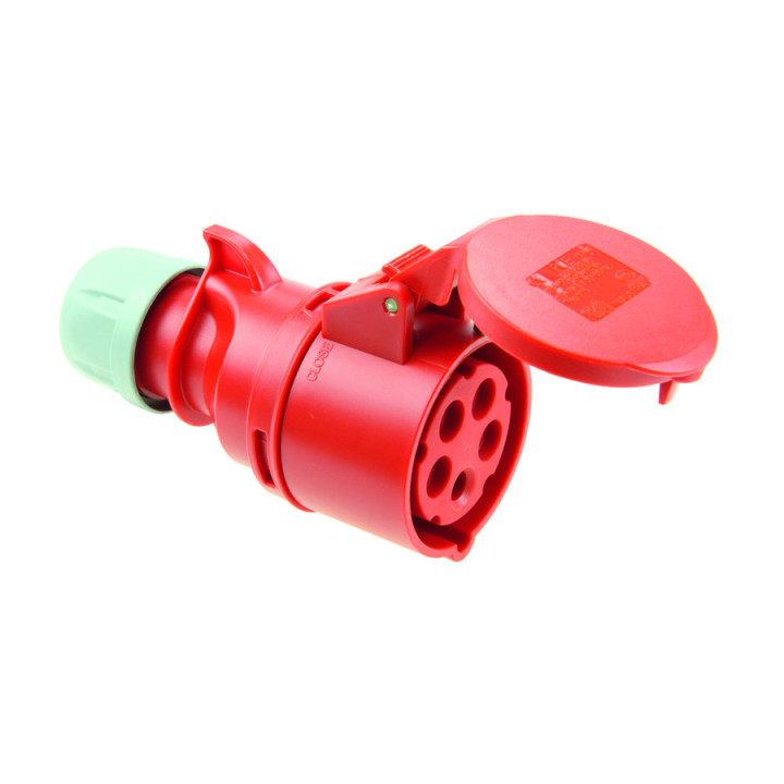 PCE PCE-2256 32A 400V 5P 6H IP44/IP54 Mobile Network Socket – Outdoor Industrial Power Outlet