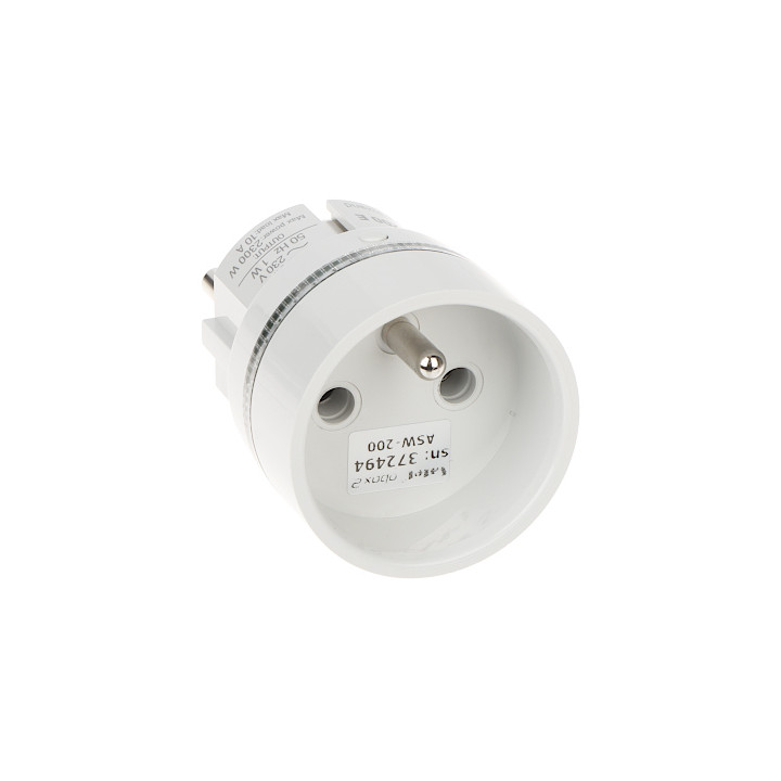 SATEL ASW-200-E-W Smart Plug Wi-Fi 2300W Type E Socket for Home Automation