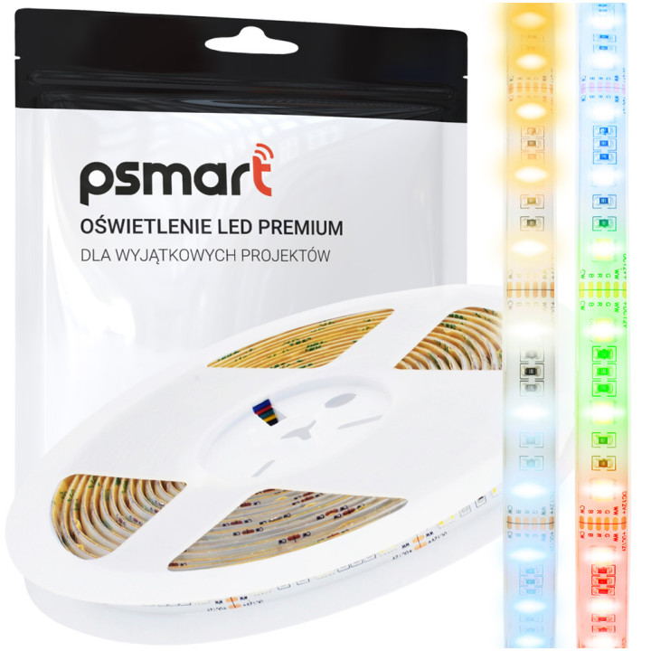 Taśma LED Psmart 12V RGB+CCT PRO SMD 5050 IP65 60LED/m 5m