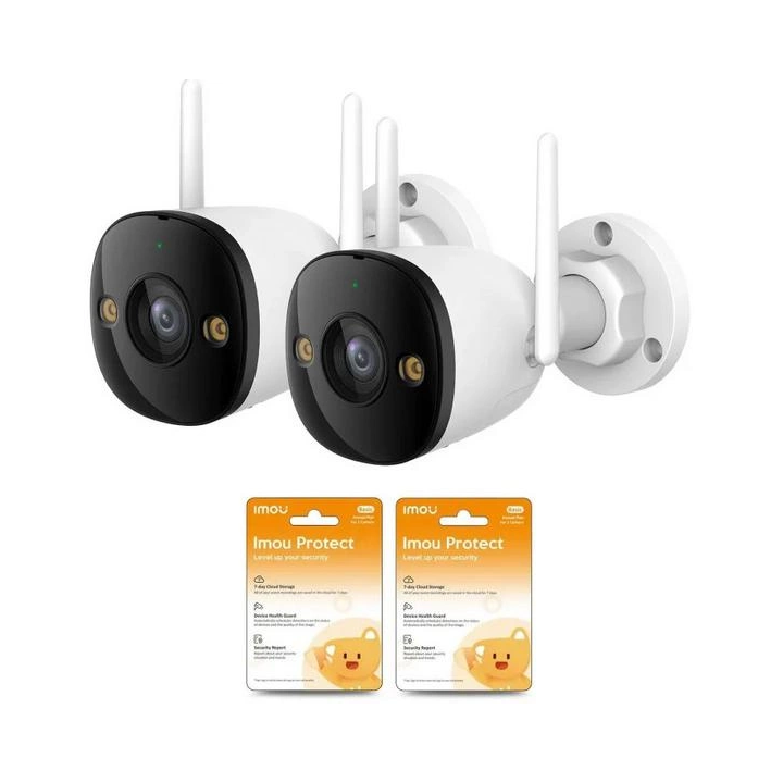 Set of 2 Imou bullet 3 5MP IP cameras with Imou Protect clouds