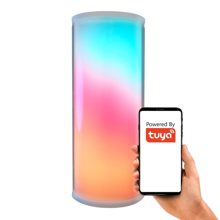 Inteligentna Lampka Nocna Uchwyt Bateria RGBIC USB-C WiFi TUYA