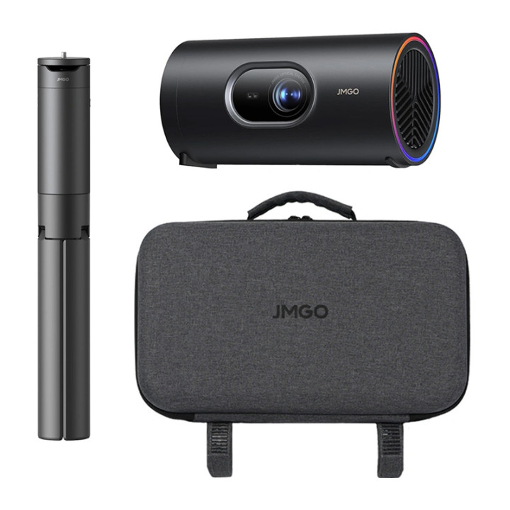 JMGO PicoPlay+ J61-7K4P Tragbarer Projektor mit Stativ