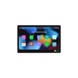 Monitor videocitofono touch screen Genway F-V14-2W-BL 10" Nero, WiFi Tuya Smart
