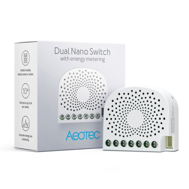 Aeotec Dual Nano Switch with Power Metering