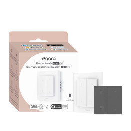 Aqara H2 Shutter Switch EU, Zigbee + Настенный выключатель для рольставен с резьбой, белый/серый (DS-K02D)