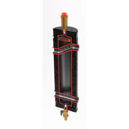 Insulated SHE-CD Condens hydraulic coupling for 55 kW 1'' EPP