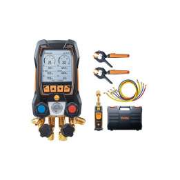 Smart digital manifold kit Testo 570s with wireless probes and filling hoses