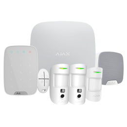 AJAX AJ-HUB2PLUSKIT-MP-PRO-W Gateway Smart Home, Wi-Fi, 230 V AC, Bianco