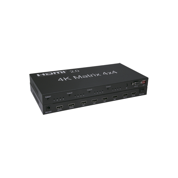 MARCA BLANCA HDMI-MATRIX-4X4-4K 4x4 HDMI матричный коммутатор 4K UHD HDR