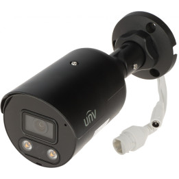 Uniview IPC2128SB-ADF28KMC-I0-BLACK 4K UHD Security Camera with Two-Way Audio and IR Illuminator