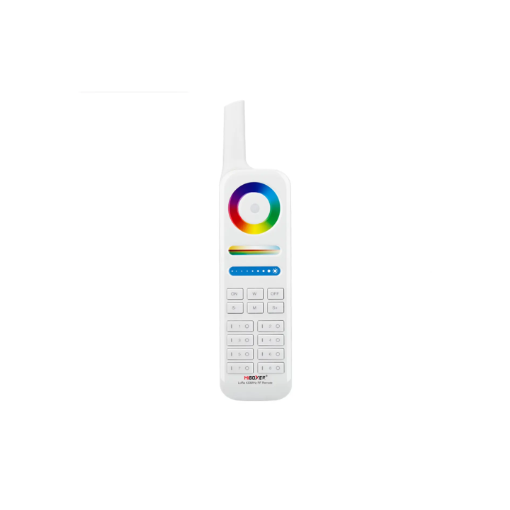Milight Remote controller RGB CCT 8-zone FUT086. Control 8-zone LoRa system.