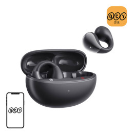 QCY Crossky Clip C30 Open-Ear-Funkkopfhörer (Schwarz)